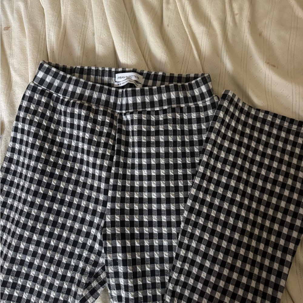 Black and White Checkered Pants